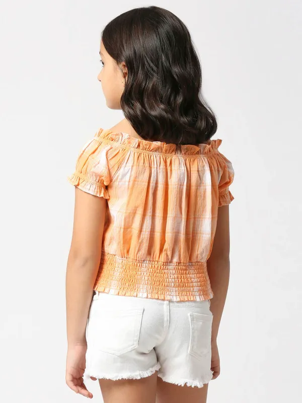 Pepe Jeans mustard yellow cotton top