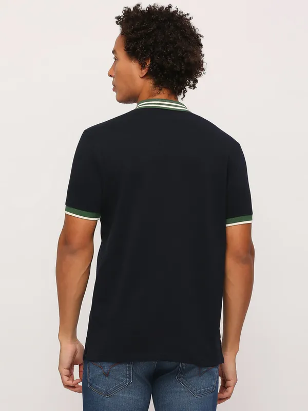 Pepe Jeans navy cotton polo t shirt