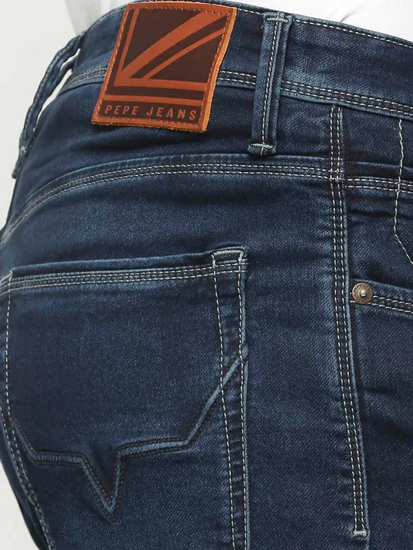 Pepe Jeans navy mid rise skinny jeans