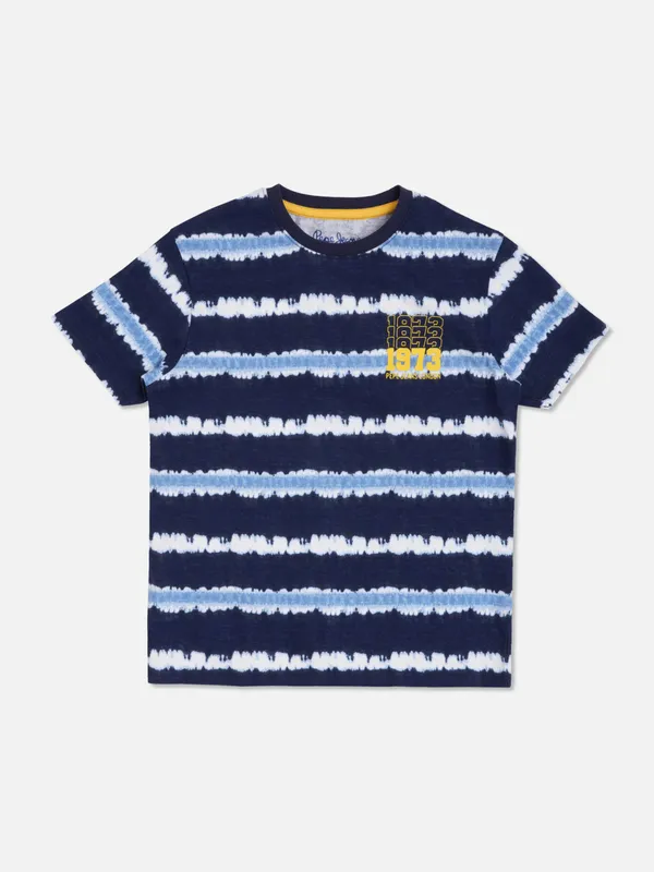 Pepe Jeans navy stripe cotton t shirt