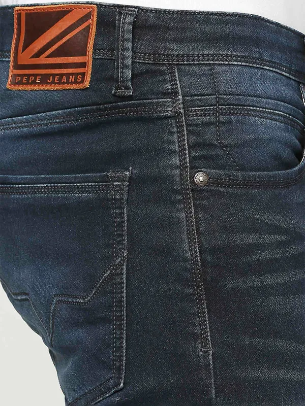 Pepe Jeans navy washed slim tapered fit jeans
