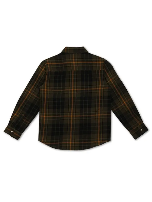 Pepe Jeans olive checks shirt