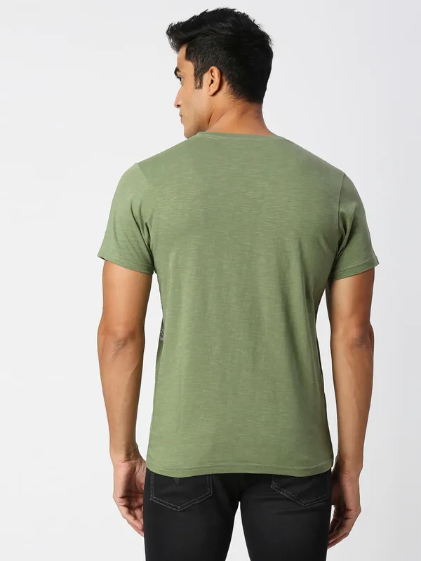 Pepe Jeans printed green t shirt