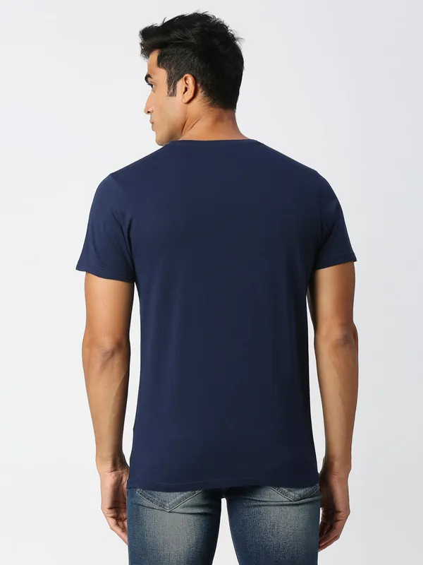 Pepe Jeans printed t shirt in navy