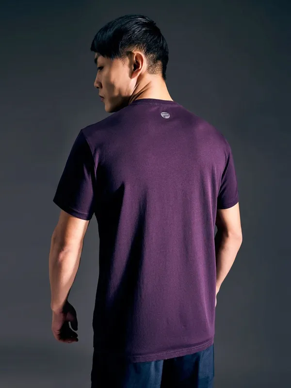 PEPE JEANS purple printed cotton slim fit t-shirt