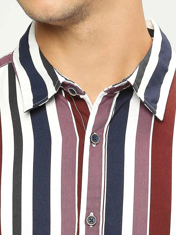 Pepe Jeans red and blue stripe shirt