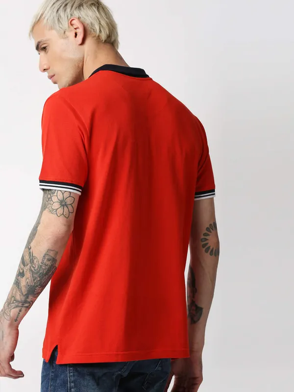 Pepe Jeans red plain t shirt
