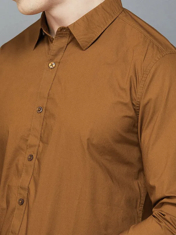 Pepe Jeans rust orange plain shirt