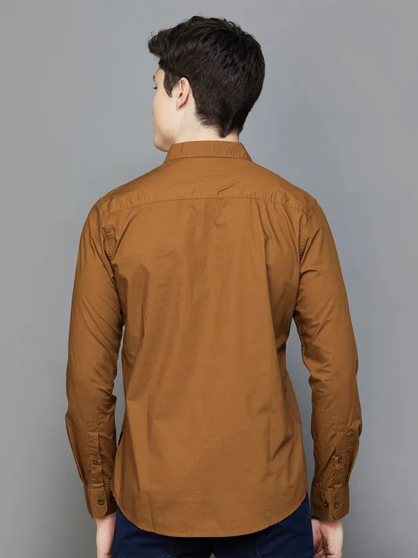 Pepe Jeans rust orange plain shirt