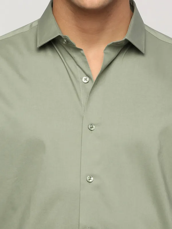 Pepe Jeans sage green plain shirt