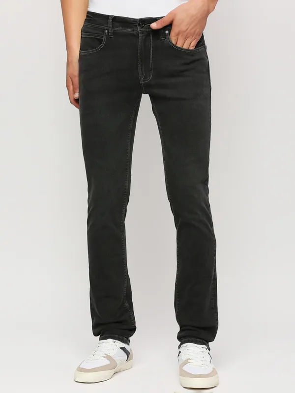 Pepe Jeans solid cool black slim fit jeans