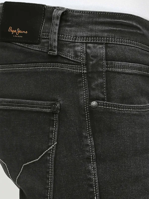 Pepe Jeans solid cool black slim fit jeans