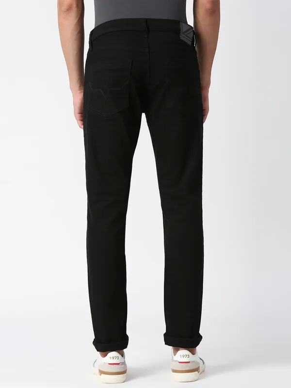 Pepe Jeans solid slim fit jeans in black