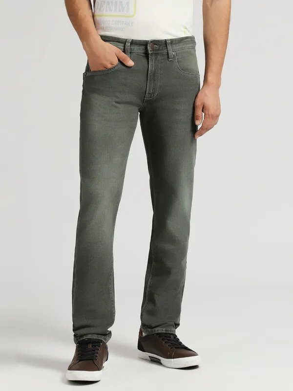 PEPE JEANS washed grey slim fit jeans