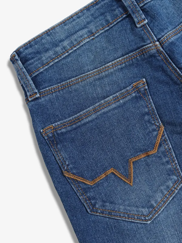 PEPE JEANS washed ripped blue jeans