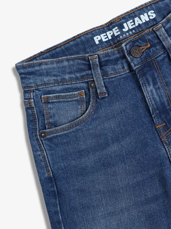 PEPE JEANS washed ripped blue jeans