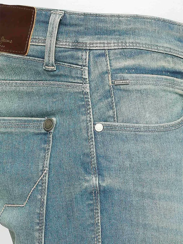 Pepe Jeans washed slim fit stone blue jeans
