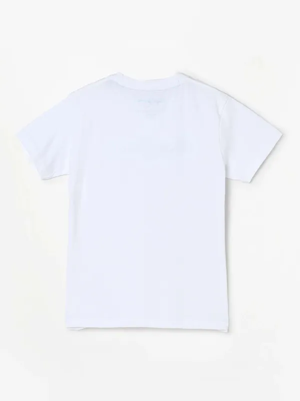 Pepe Jeans white cotton casual t shirt