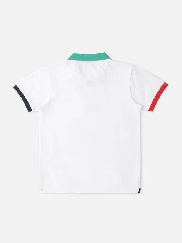 Pepe Jeans white cotton polo t shirt