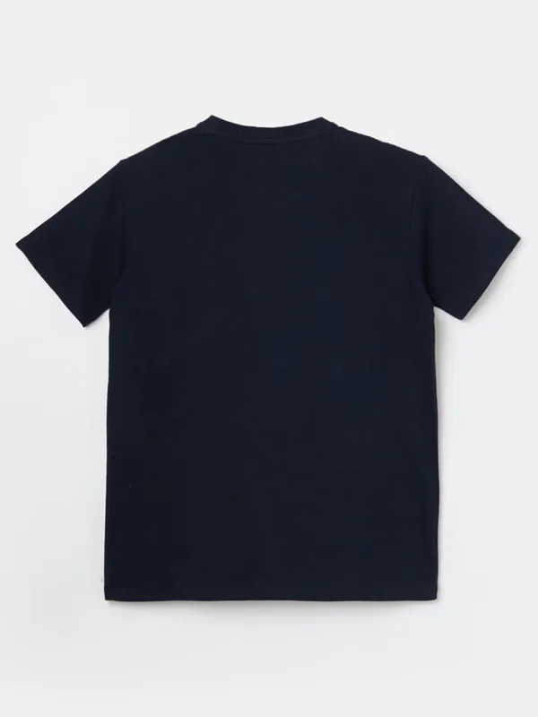 PEPE navy printed cotton t-shirt