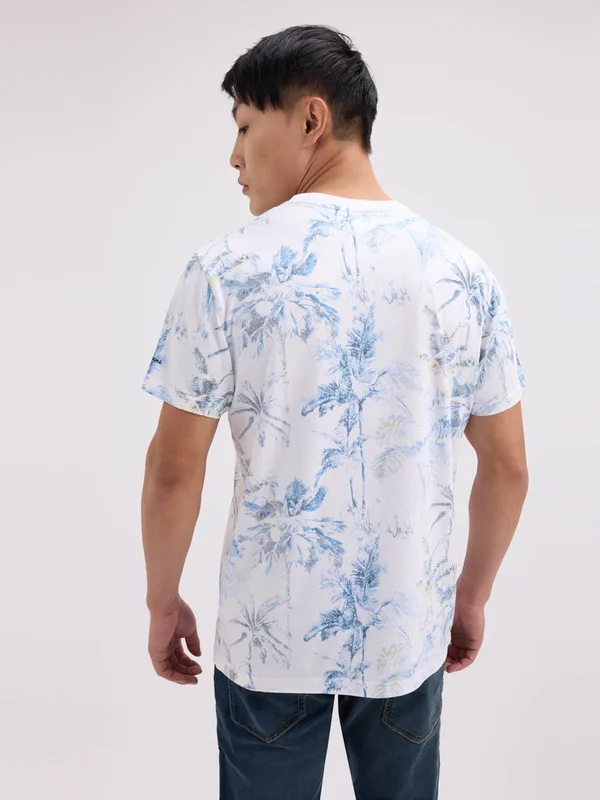 PEPE printed white casual cotton t-shirt for men