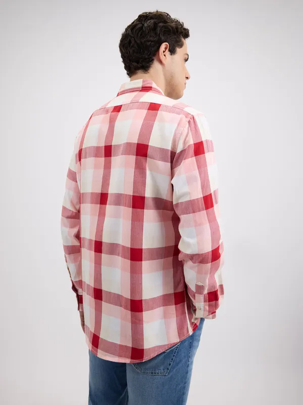 PEPE red checks cotton shirt