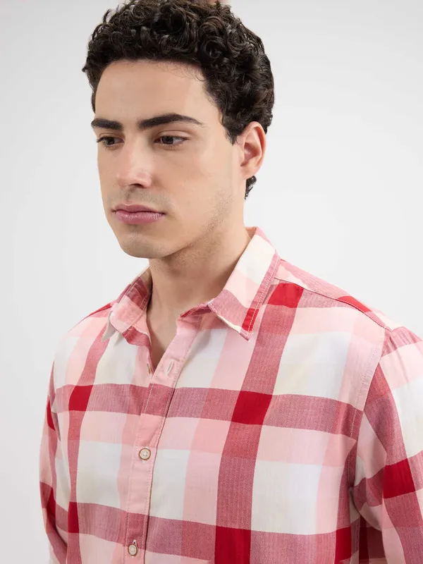 PEPE red checks cotton shirt