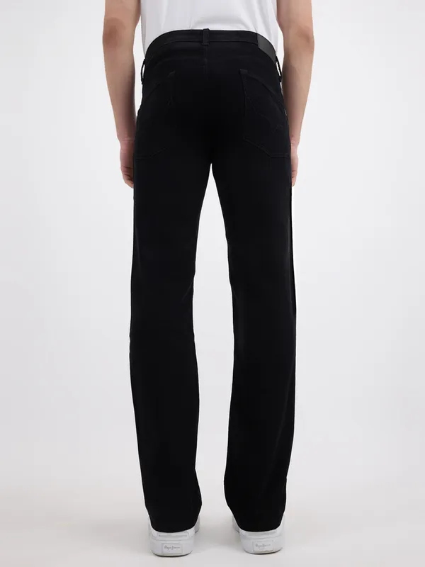 PEPE solid black denim jeans for mens new collection