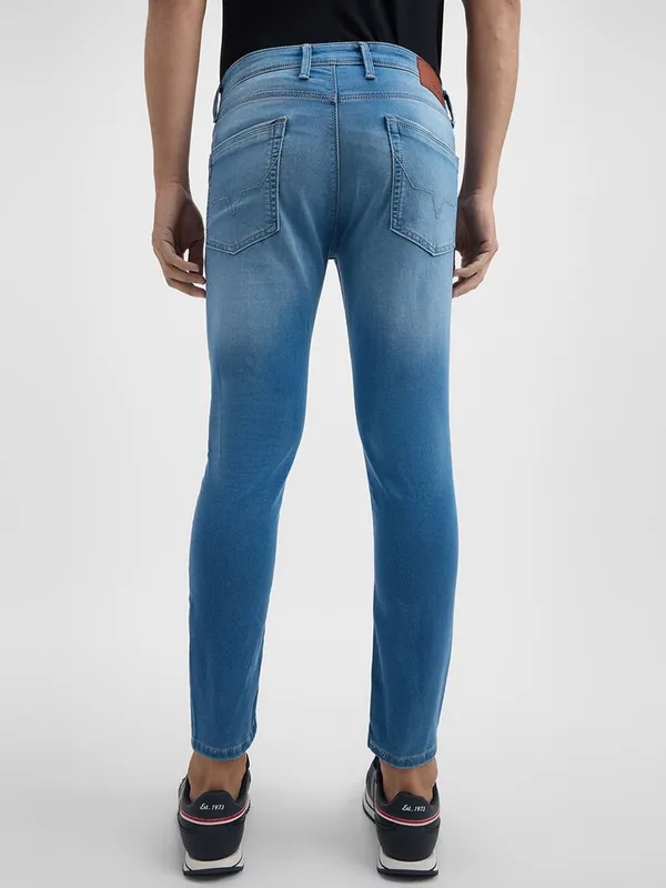PEPE washed light blue skinny fit denim jeans