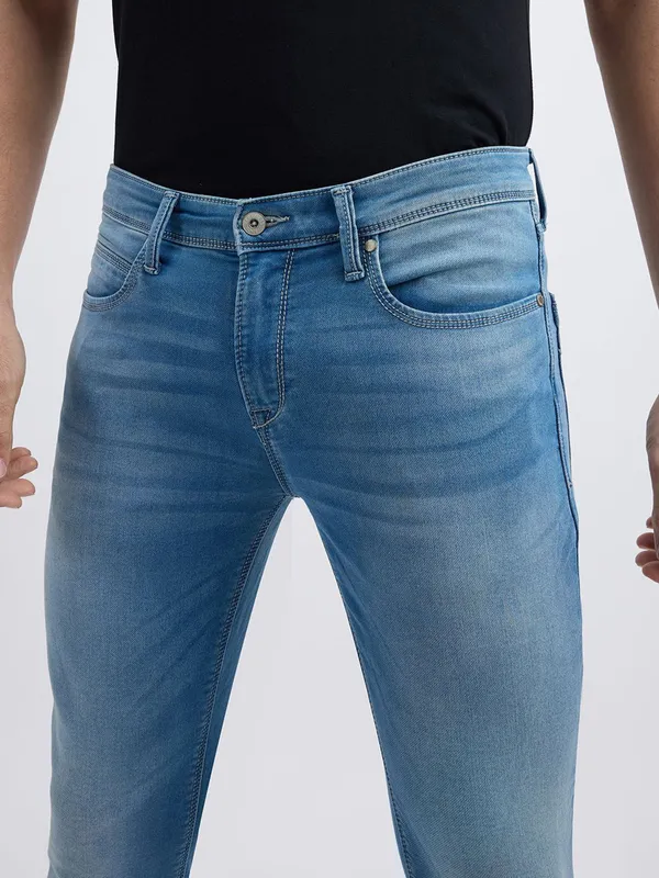 PEPE washed light blue skinny fit denim jeans