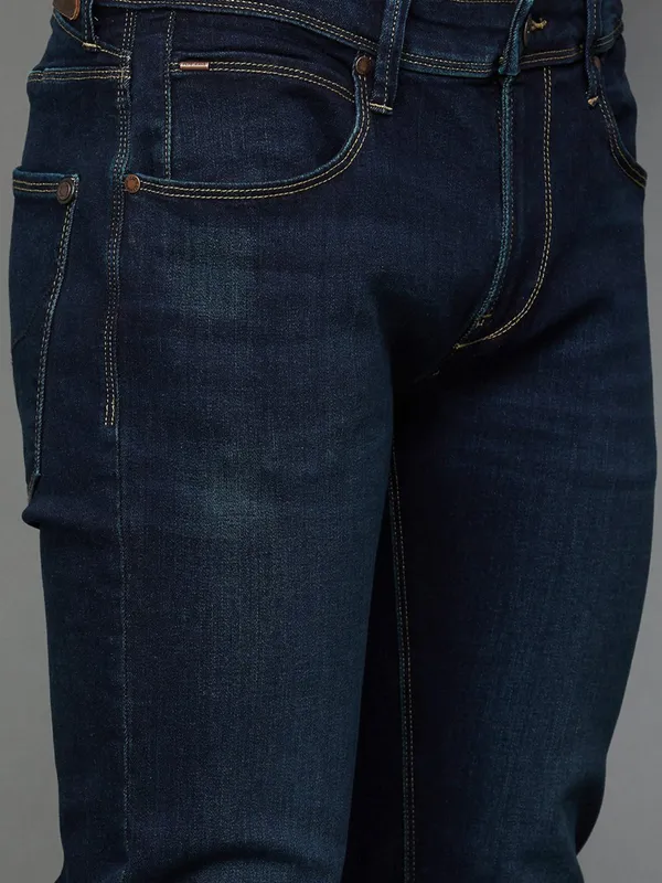 PEPE washed tint dark navy denim jeans
