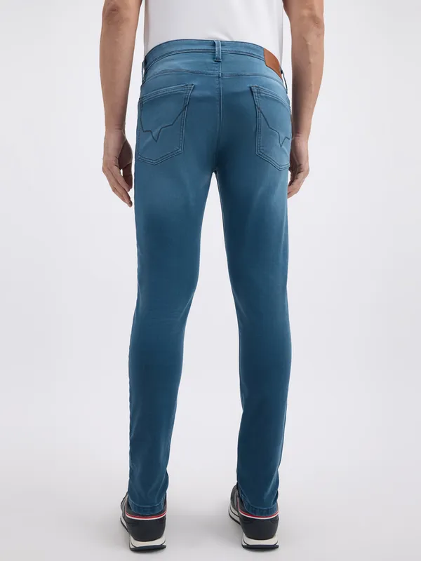 PEPE washed tint light blue denim jeans for mens