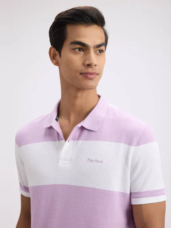 PEPE white and lavender t-shirt