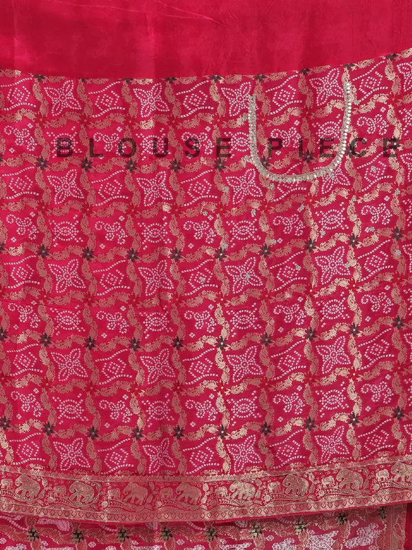 Pink and purple silk saree with festive glow