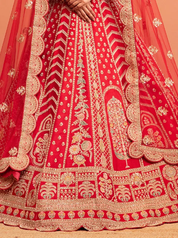 Pink couture lehenga choli for glamorous bridal moments