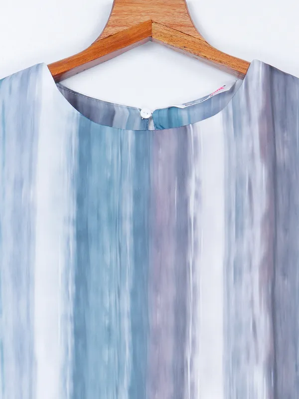 Pink Nine blue stripe top
