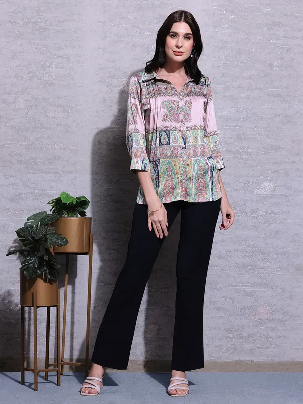 Pink Nine pink printed shirt
