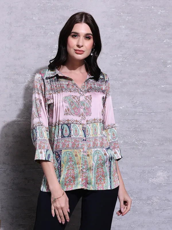 Pink Nine pink printed shirt