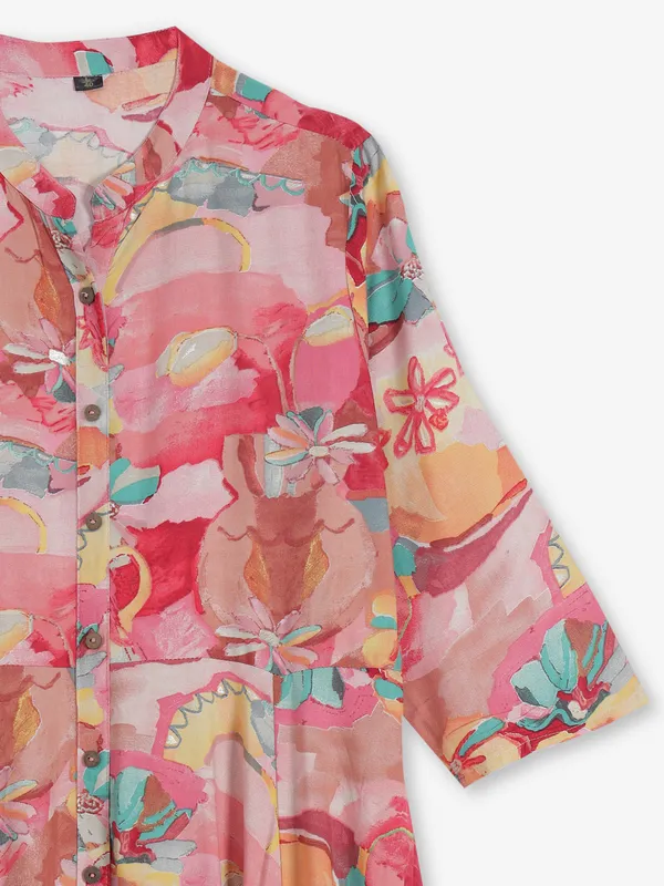 Pink whisper casual chic kurti