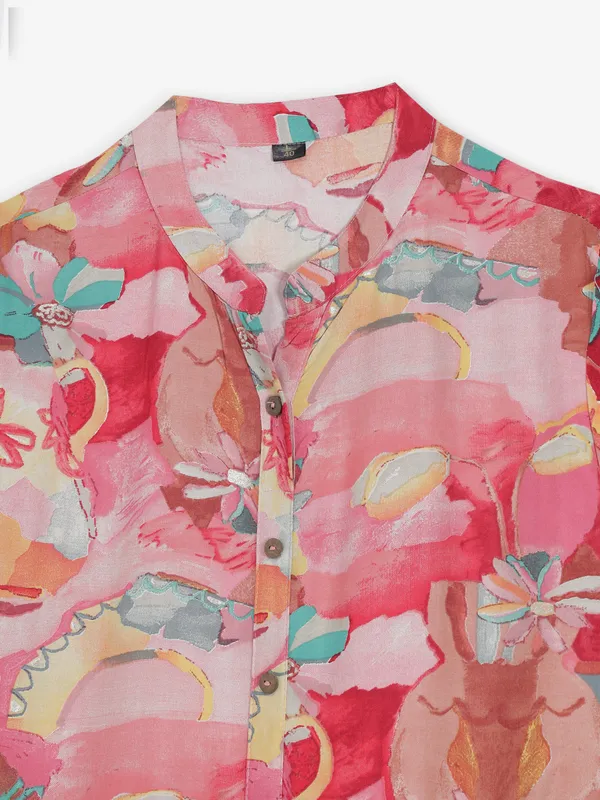 Pink whisper casual chic kurti