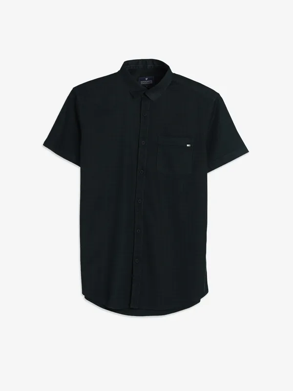 PIONEER bottle green texture shirt