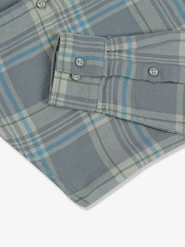 Pioneer grey checks shirt