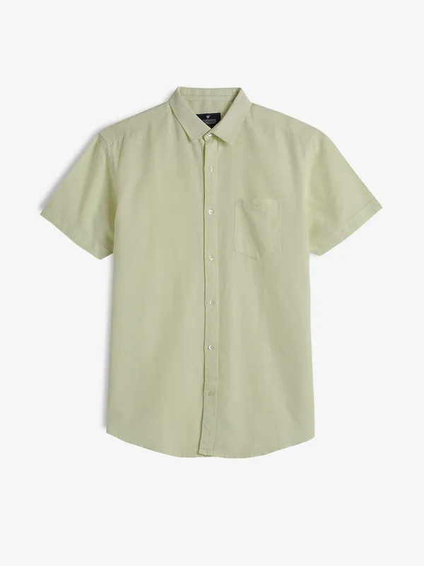 PIONEER light yellow linen casual shirt