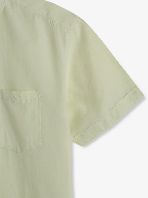 PIONEER light yellow linen casual shirt