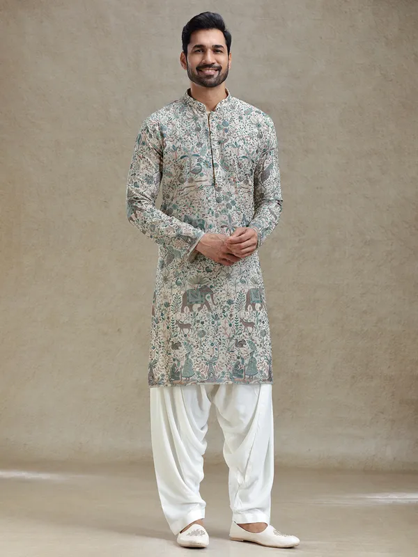 Pista green everlasting grace in kurta salwar set