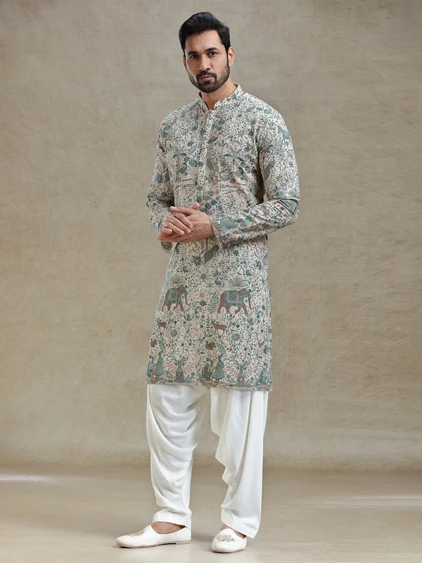 Pista green everlasting grace in kurta salwar set
