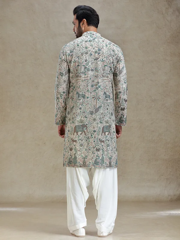 Pista green everlasting grace in kurta salwar set