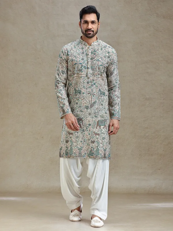 Pista green everlasting grace in kurta salwar set