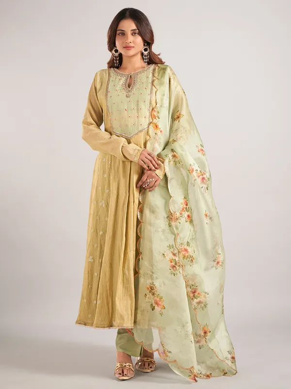 Pista green salwar suit for wedding