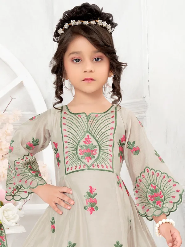 Pista green tissue silk salwar suit with sweetheart neck